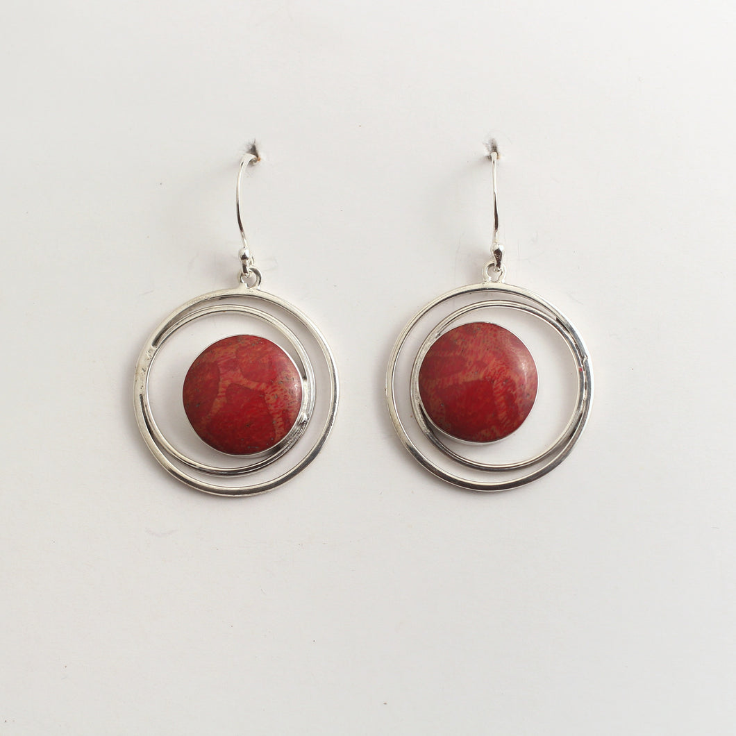 925 Sterling Silver Natural Red Coral Earrings at Rs 889/piece | 925  Sterling Silver Earring in Jaipur | ID: 23124461288